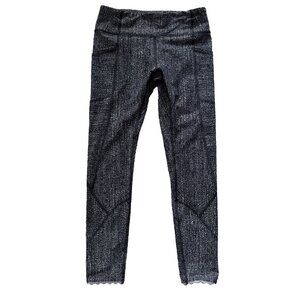 Lululemon Tight Stuff Tight II‎ 25” Reflective Scallop Alpine W5AN2S, Sz 6, 7/8